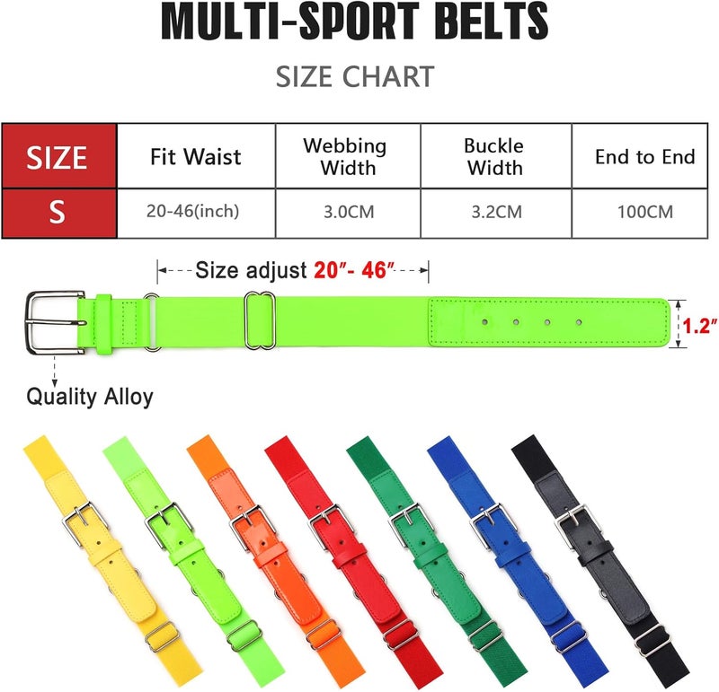 UnFader Elastic Baseball Softball Belt for Youth Boys Girl, Size Adjustable Stretch Belt - Image 3